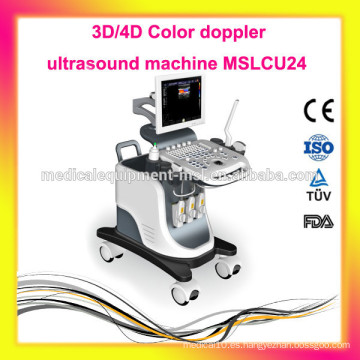 Nuevo y avanzado máquina de ultrasonido doppler de color Trolley 3D / 4D - MSLCU24-M, CE aprobar!